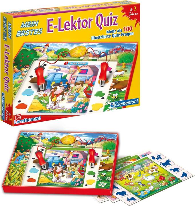 Immagine prodotto Clementoni E-Lector Il mio primo quiz (Tedesco, 1 Giocatori)