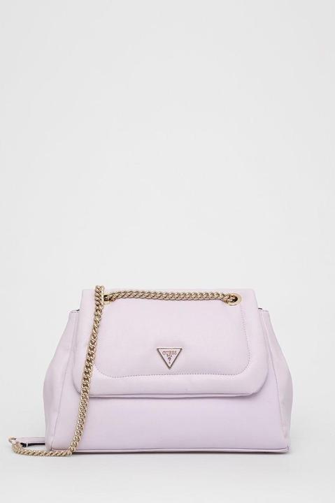 Guess Sharma, Synthetic Fabric, Textile Bag, Lilac, VG840119, For Women