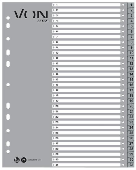 Produktbild von Register A4, 1-31