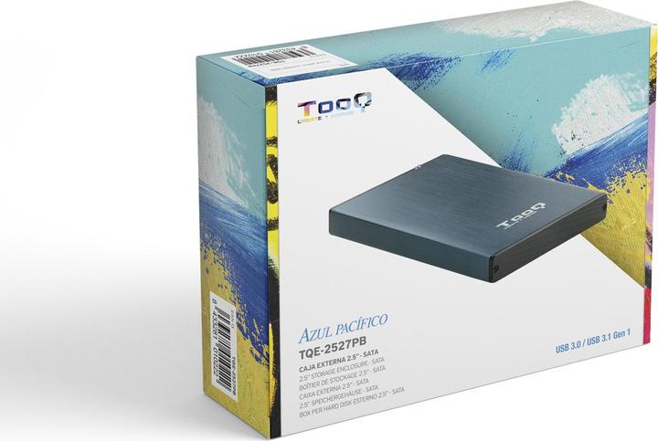 Productafbeelding Tooq Technology TQE-2527PB HDD-behuizing voor opslagschijven Zwart (2.5")