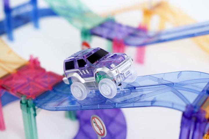 Actual product image Cleverclixx Autobahn-Bausatz in Pastellfarben 80 Teile