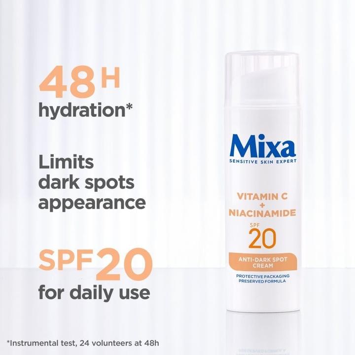 Image du produit Mixa Vitamine C + niacinamide (50 ml, Crème de jour, SPF 20)