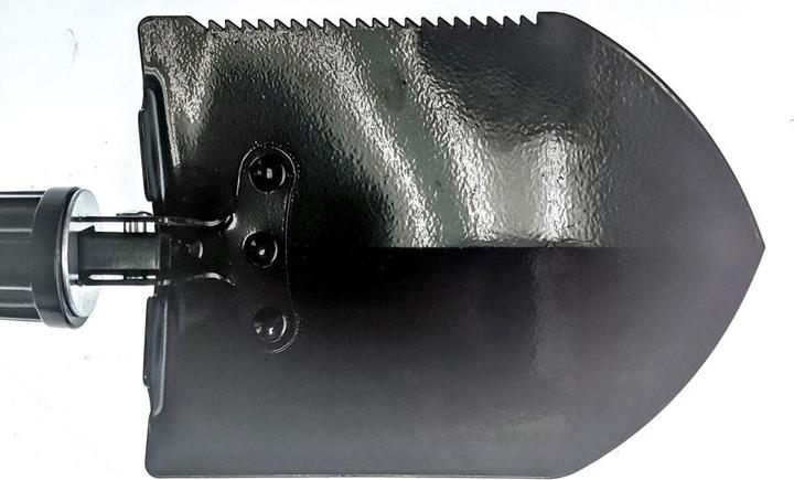 Actual product image S E Premium Quality Black Tri-Fold Serrated Shovel W/Carrying Case