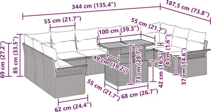Produktbild vidaXL Russell