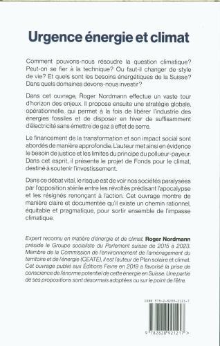 Produktbild Urgence énergie et climat (Nordmann Roger, Französisch)