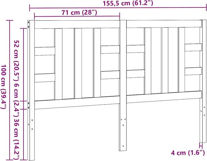 Immagine prodotto vidaXL Lior (146 x 4 x 100 cm)