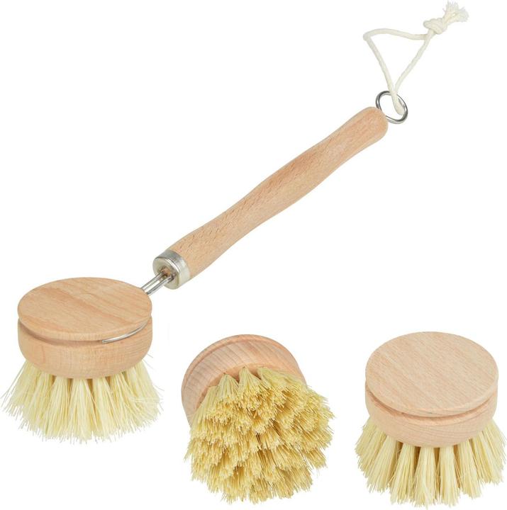 Natura Punto Geschirrbürste mit Ersatzköpfen (1 Stk.)