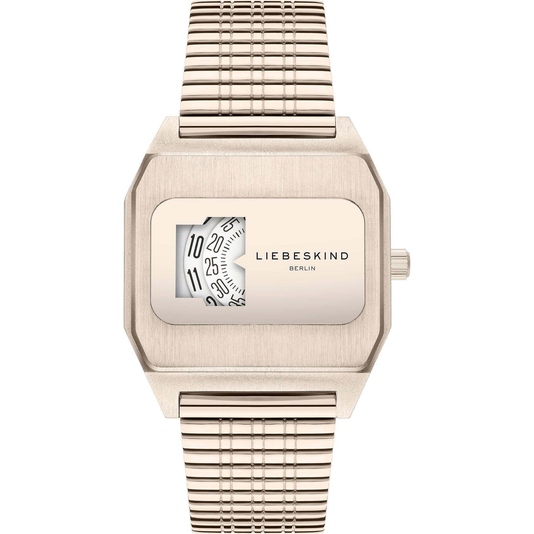 Liebeskind Berlin, Armbanduhr, Damenuhr, Rosa, (Analoguhr, 39 mm)