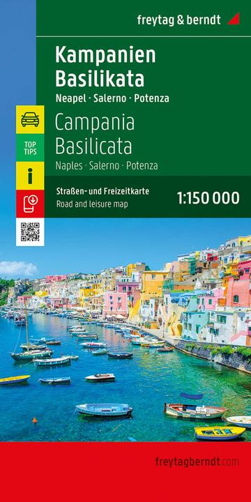 Produktbild Kampanien - Basilikata, Strassen- und Freizeitkarte 1:150.000, freytag & berndt (Niederländisch, Deutsch, Tschechisch, Ungarisch, Spanisch, Italienisch, Polnisch, Französisch, Englisch, freytag & berndt, 2025)