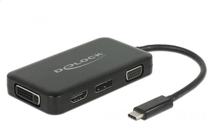 Produktbild Delock USB-C zu (DP, DVI, VGA, HDMI, 15 cm)