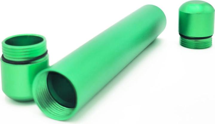 Actual product image BestV Smellproof Metal Tube 2.0 Green 12 x 1.8 cm