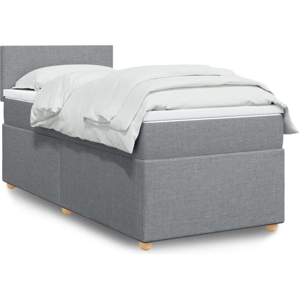 VidaXL, Bett, Bo x springbett mit Matratze 140 x 200 cm Stoff (140 x 200 cm)