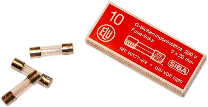 Siba 6,3x32mm M 10A 250V 632.227 Feinsicherung mittelträge (Feinsicherung, 10 A, Mittelträge)