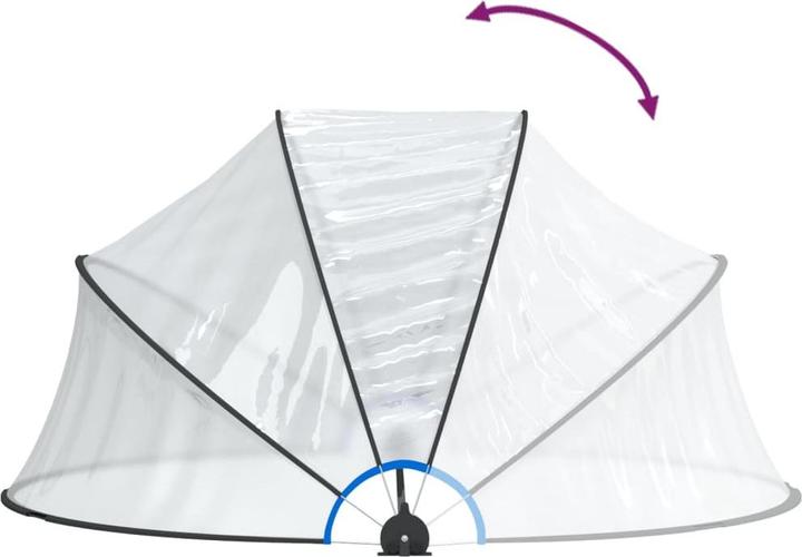 Produktbild vidaXL Pool Kuppel (315 x 315 cm)