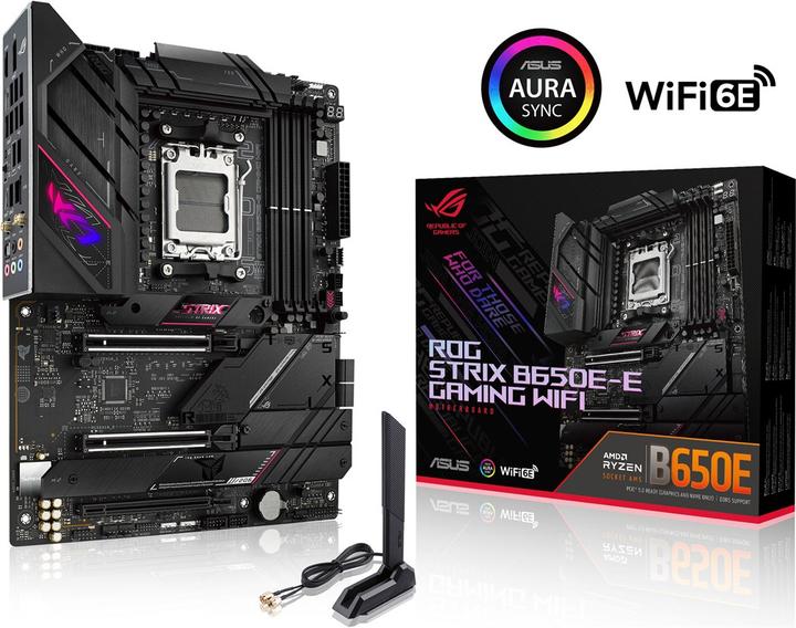 Image du produit ASUS ROG STRIX B650E-E GAMING WIFI (AM5, AMD B650E, ATX)