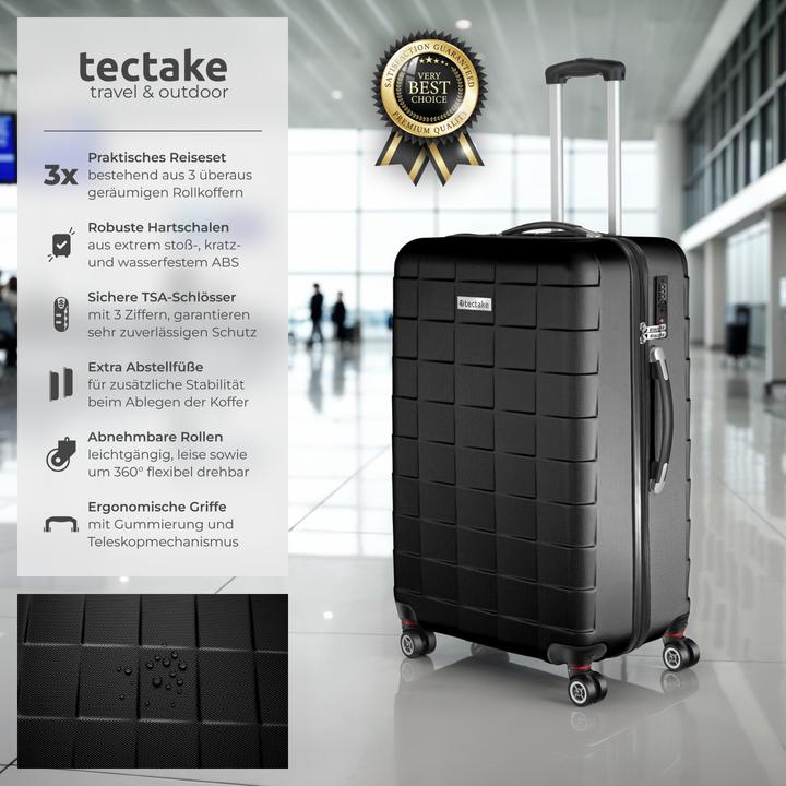 Actual product image tectake Trolley Set of 3 (98 l)