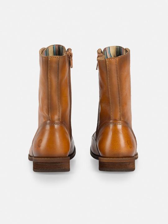 Actual product image Felmini Wide Fit W103 lace-up boot made of genuine leather, with inner zip and low heel. (37)