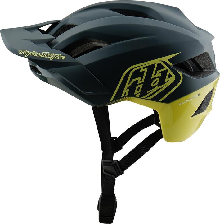 Produktbild Troy Lee Designs Flowline SE MIPS Helm, Badge, gray/glo yellow, XL/XXL | 60-63cm (60 - 63 cm)
