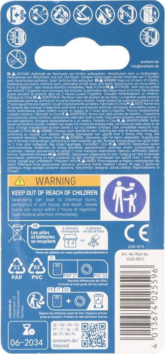 Actual product image AccuCell Batterie CR3032, IEC CR 3032 (1 pcs., CR3032, 500 mAh)