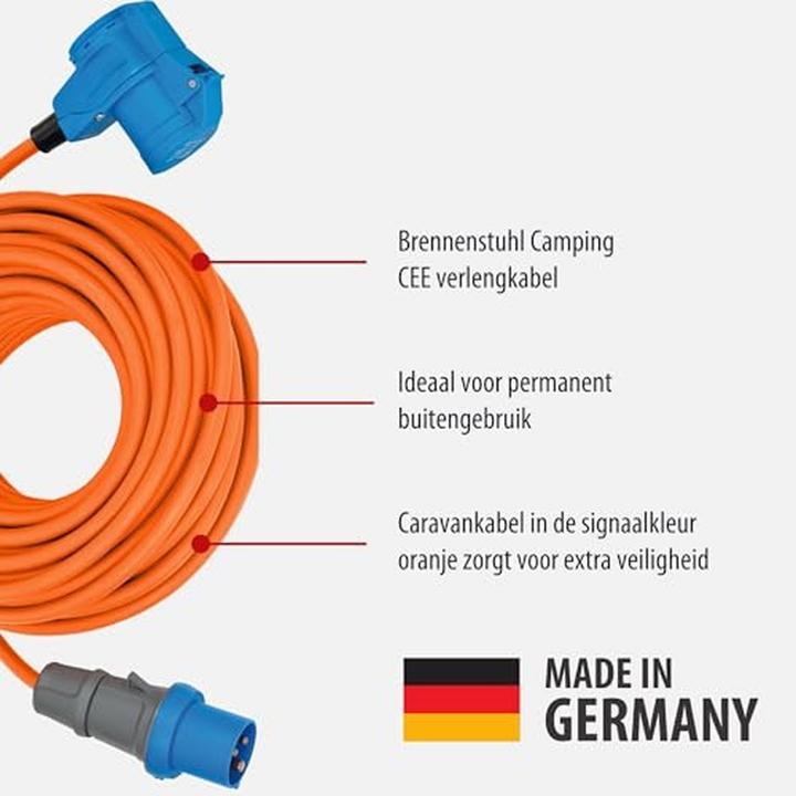 Actual product image Brennenstuhl Camping extension cable (25 m, CEE 16/3)