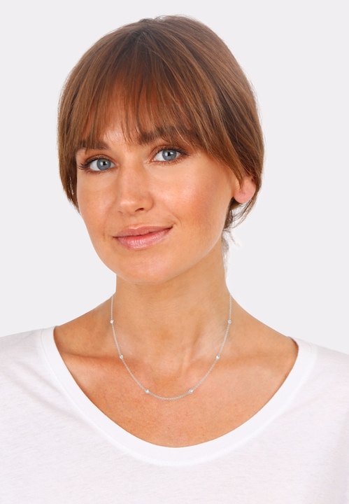 Produktbild Elli Basic-Kette mit Kristallen (Sterling Silber, 45 cm)