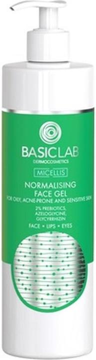 BasicLab BASICLAB Micellis normalizujący żel oczyszczający do skóry tłustej, trądzikowej i wrażliwej 2% (Reinigungstücher Gesicht, 300 ml)