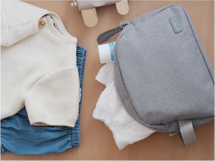 Actual product image Beaba Wash bag grey mottled