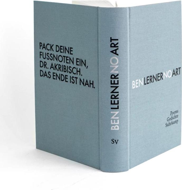 Actual product image No Art (German, Ben Lerner, 2021)