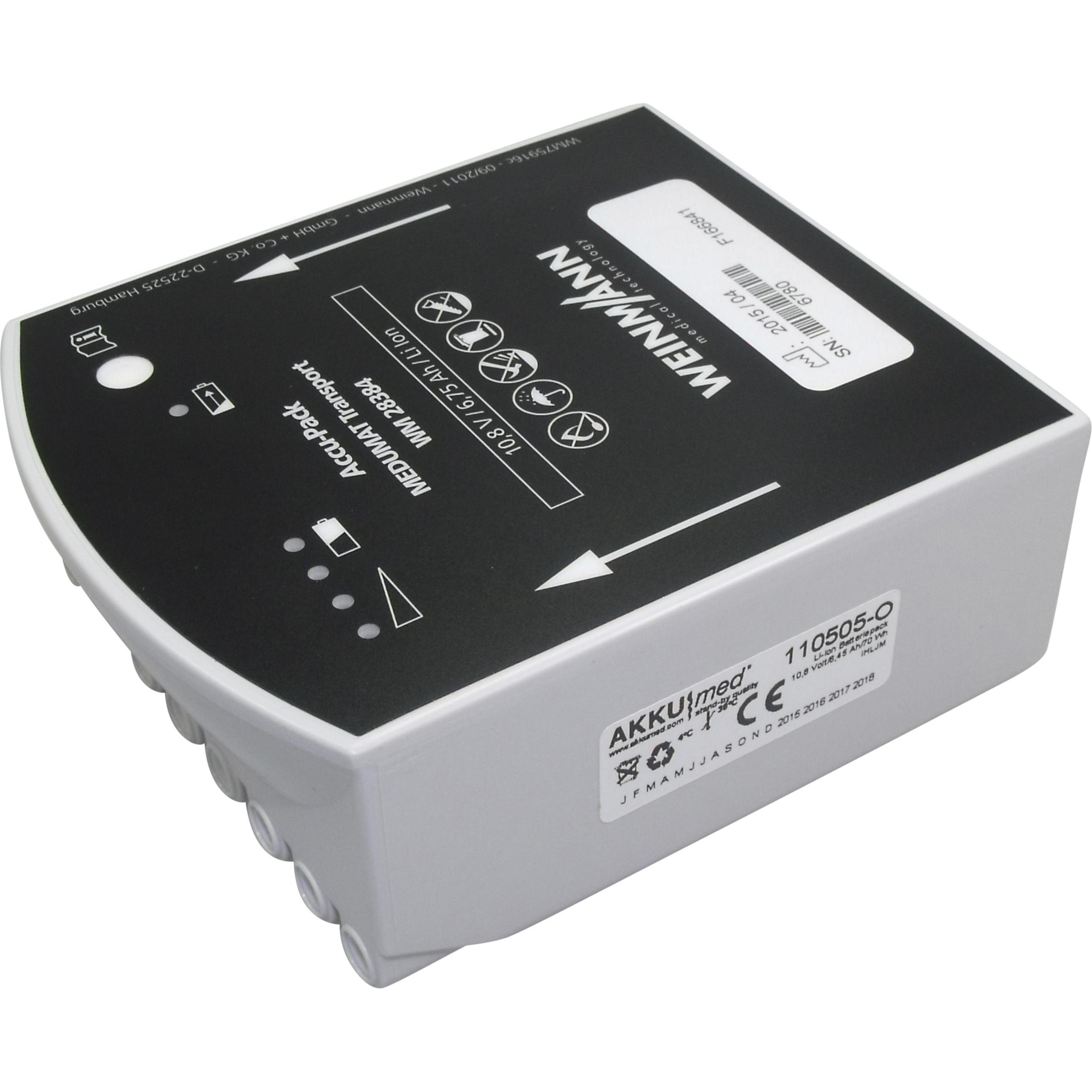 AccuCell Akku Weinmann Typ WM28384 (Gerätespezifisch, 6450 mAh), Batterien + Akkus