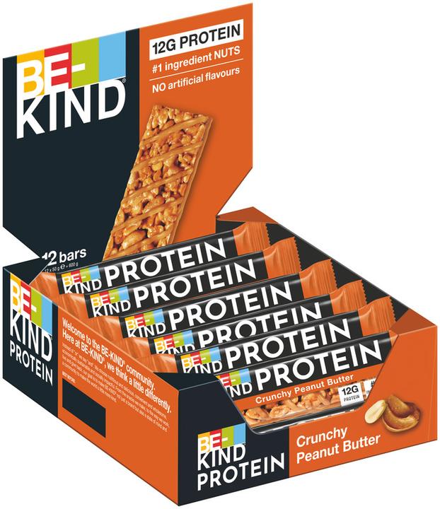 Image du produit Be-Kind Protein Crunchy Peanut Butter (Beurre d'arachide, 12 pcs, 600 g)