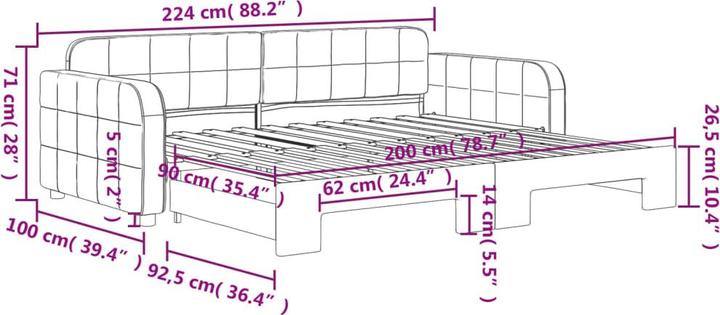 Produktbild vidaXL Kev (2-Sitzer)