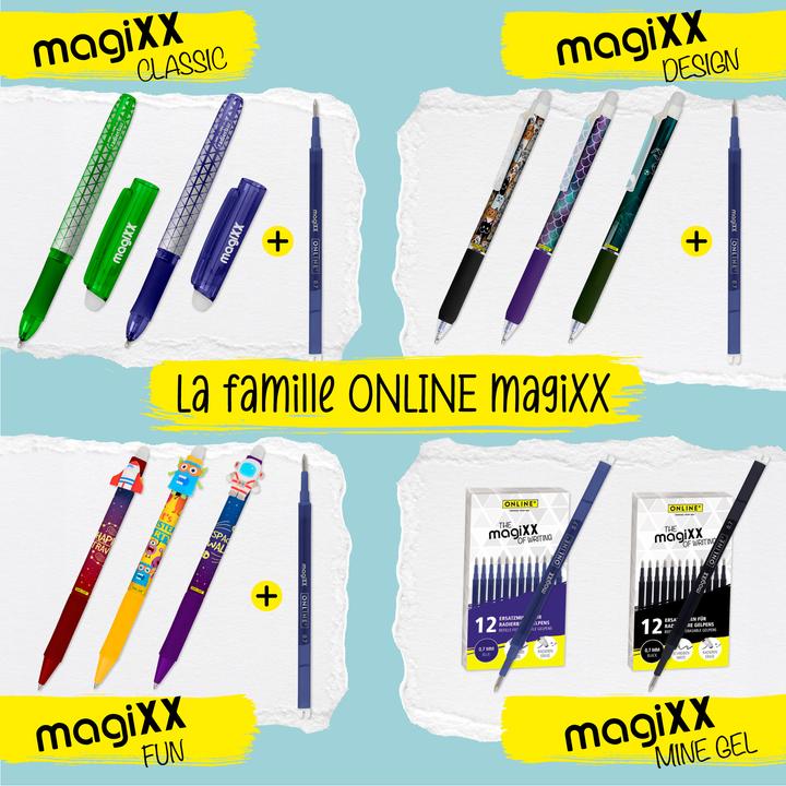 Actual product image Online 12er Pack Gel-Mine radierbar, blau (Gel mine, Blue, 0.70 mm)
