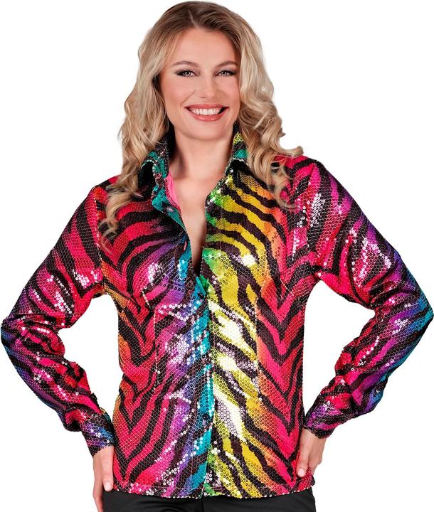 Produktbild Widmann Bluse Tigermuster Pailletten (L)