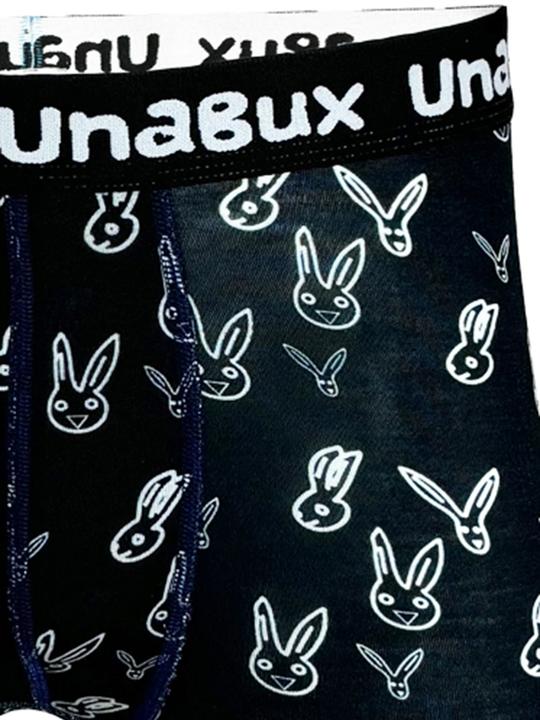 Produktbild Unabux Boxer BLACK WHITE RABBIT (XL, 2er Pack)