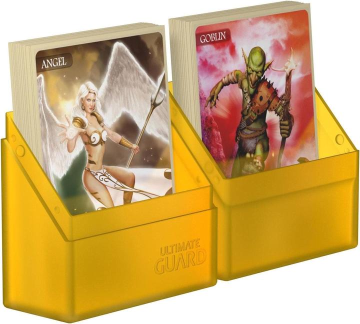 Actual product image Ultimate Guard Card Box Boulder Deck Case Standard Size 40+ Amber