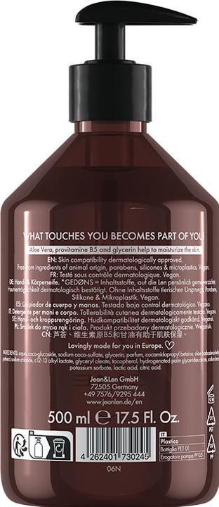 Produktbild Jean & Len Hand & Body Cleanser Peony/Lychee, 500 ml (Handseifenspender, Flüssigseife, 500 ml)