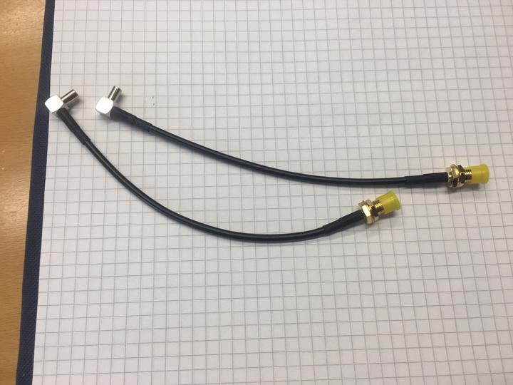 Allnet Antennen-Pigtail SMA F auf TS9 15cm 2er Pack (Antennenkabel)