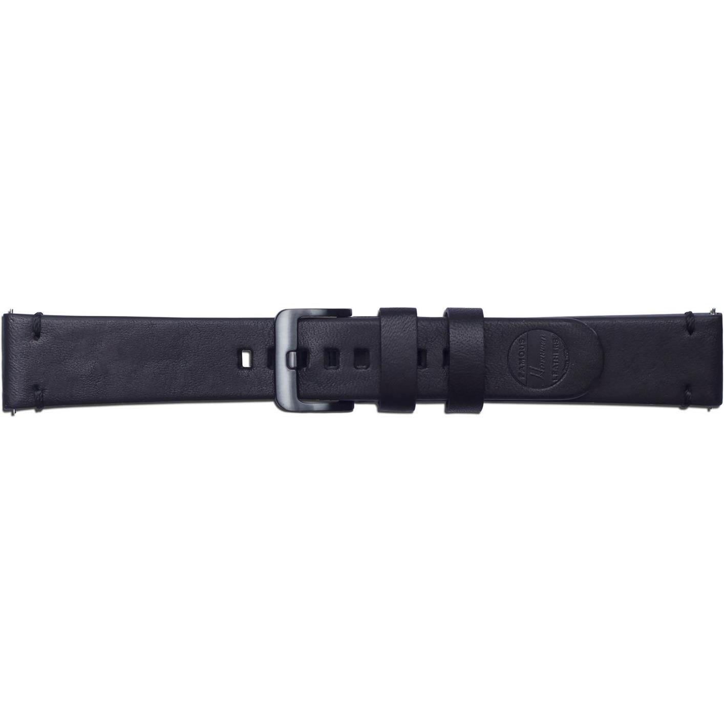 Thumbnail - Strap Studio Essex (20 mm, Kunstleder, Gear S3 Frontier, Gear S3 Classic, Galaxy Watch (42mm)), Uhrenarmband, Schwarz