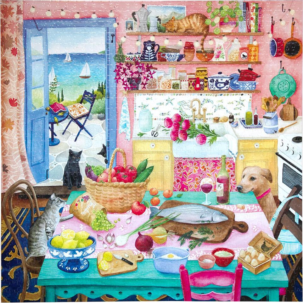 Eeboo Pink Kitchen (1000 Teile)