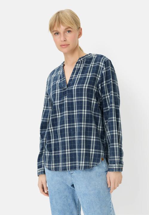 Immagine prodotto Camel Active Karierte Schlupfbluse aus reiner Baumwolle (M)