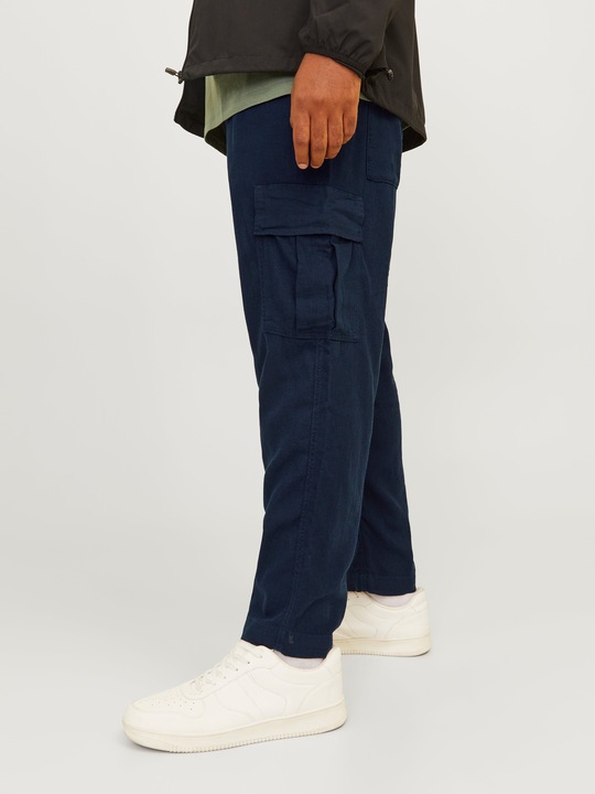 Actual product image Jack & Jones Jpstbill Jjnate Linen Blend Cargo Pls (42)