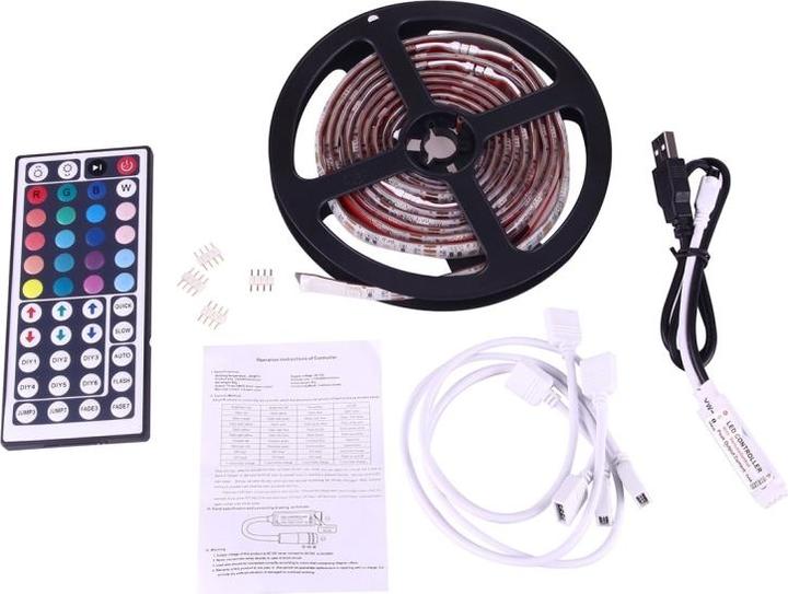 Produktbild Ueli Express 4 x 50cm RGB LED TV Hintergrundbeleuchtung mit Fernbedienung (RGB, 200 cm, Indoor)