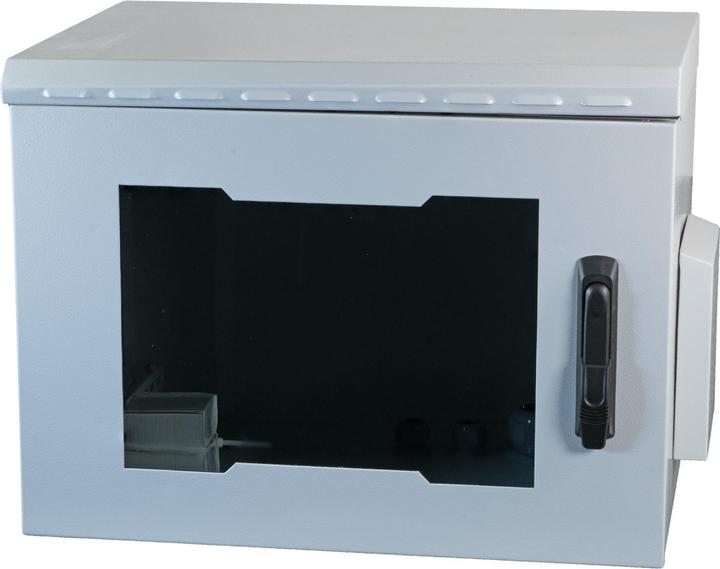 EFB Elektronik 19" wall-mounted housing IP55 7U glass door depth 450 mm RAL7035 - Wall-mounted housing (7 RU, 19 inch rack)