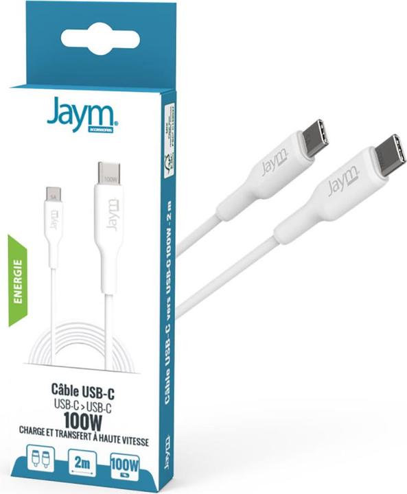 Produktbild Jaym JMCABLE021 USB-Kabel (2 m, USB 3.2 Gen 2, 100 W)