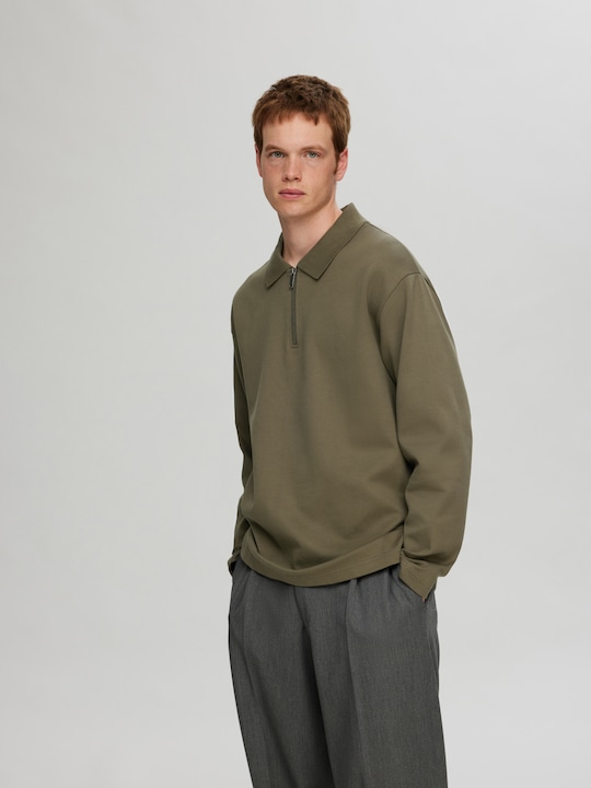 Image du produit Selected Homme Sweat-shirt à manches longues avec fermeture éclair (S)