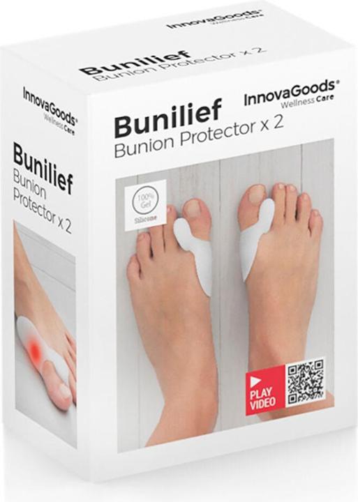 Produktbild InnovaGoods Silikonpolster für Hühneraugen Bunilief Packung mit 2 Einheiten (Druckentlastung)