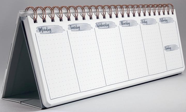 Actual product image Sigel Jolie "Apricot Inspiration" desk calendar, everlasting (300 x 114 mm, Hardcover)