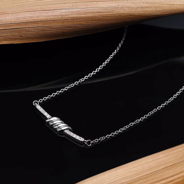 Actual product image Morellato Elegant steel necklace with Torchon crystals SAWZ04 (Stainless steel)