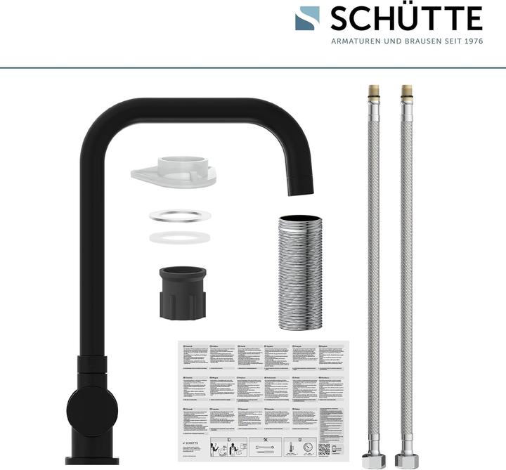 Image du produit Schütte Schül Fensterdesign Küchenarmatur - Mischhahn - hoch, rotierende und plissierte Ausgabe - Seitengrif