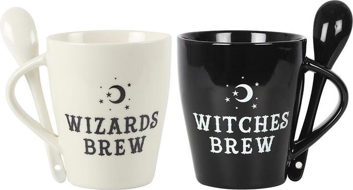 Actual product image Something Different Witches And Wizards Mug Set Pair Ceramic (500 ml, 2x)